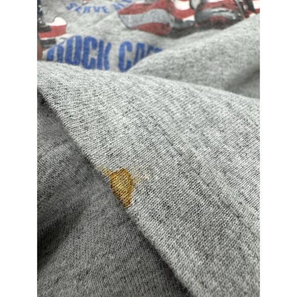 Vintage Hard Rock Cafe Love All Serve All Gray XXL Guitar Red White Blue Patriot - Picture 5 of 8